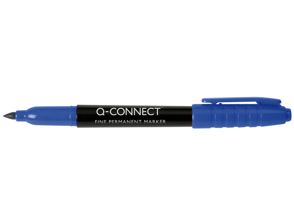 MARQUEUR Q-CONNECT CD-DVD POINTE RONDE CRITURE LARGE 1MM ENCRE INDLEBILE SCHAGE RAPIDE BASE ALCOOL COULEUR BLEU
