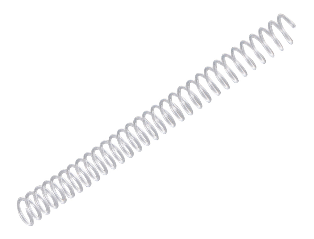 SPIRALE Q-CONNECT PLASTIQUE TRANSPARENT 32 5:1 100F CALIBRE 1.8MM DIAMTRE 14MM BOTE 100 UNITS