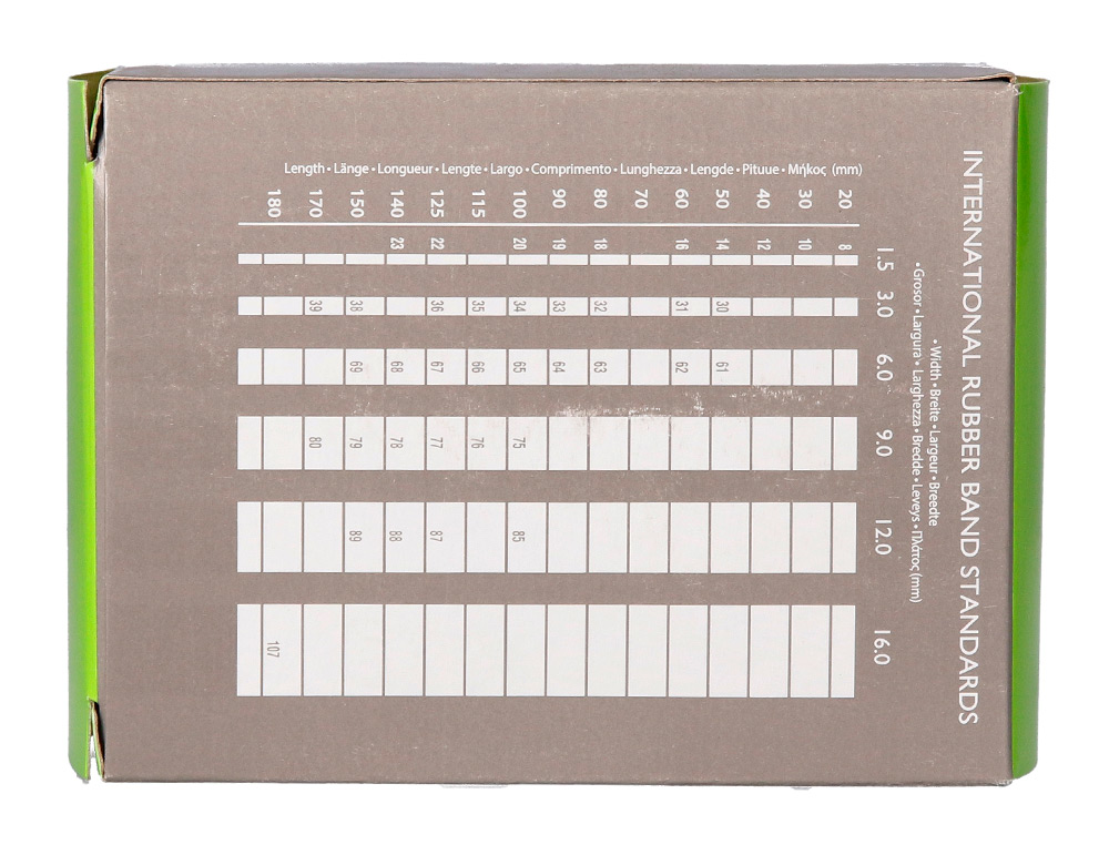 BRACELET CAOUTCHOUC Q-CONNECT N.12 120X10MM BOTE FENTRE DE 100G
