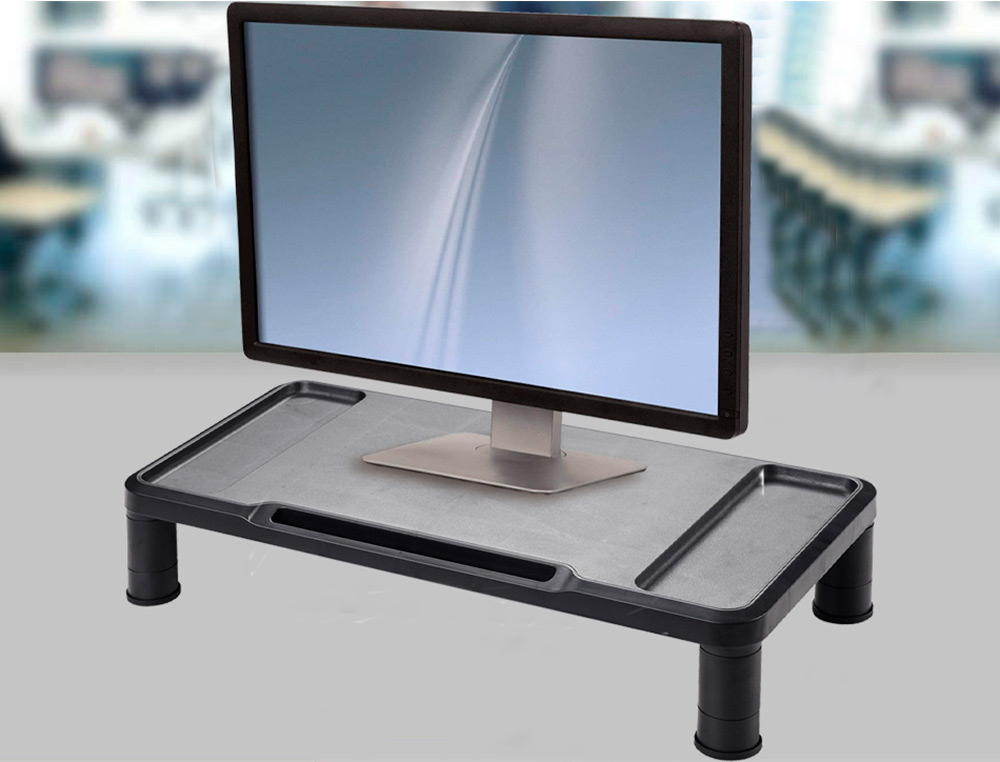 SUPPORT MONITEUR Q-CONNECT RGLABLE EN HAUTEUR 555X265X112MM