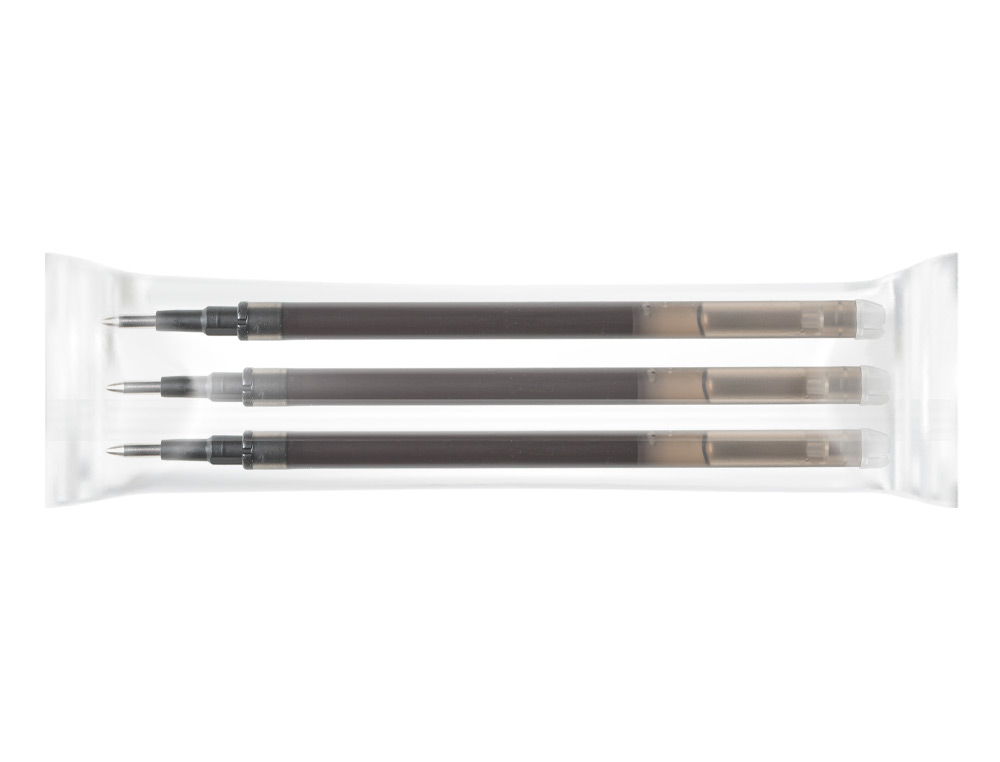 RECHARGE ROLLER Q-CONNECT ENCRE EFFACABLE COULEUR NOIR  SET DE 3U