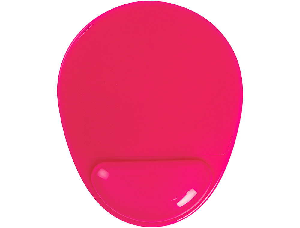 TAPIS SOURIS Q-CONNECT REPOSE-POIGNE GEL ET PVC      GRAND CONFORT FACILEMENT      NETTOYABLE COLORIS ROSE