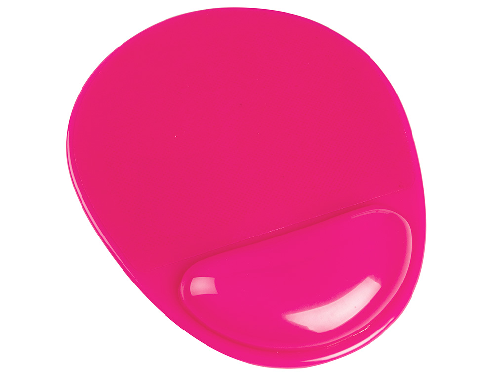 TAPIS SOURIS Q-CONNECT REPOSE-POIGNE GEL ET PVC      GRAND CONFORT FACILEMENT      NETTOYABLE COLORIS ROSE