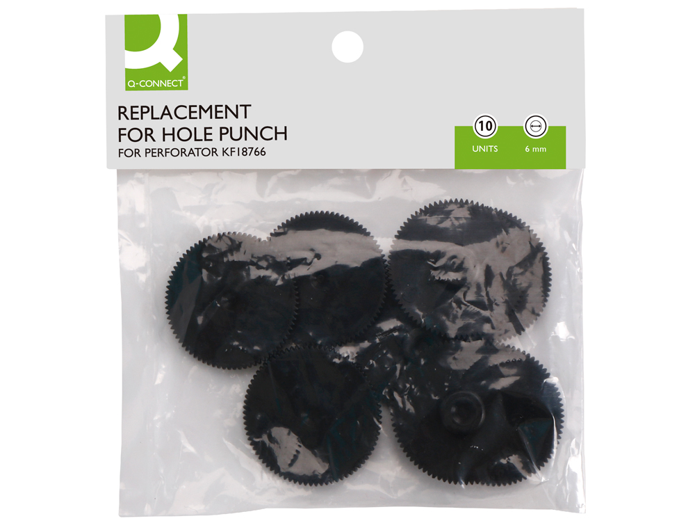 DISQUES Q-CONNECT RECHANGE POUR PERFOREUR KF18766 LOT DE 10U DIAMETRE MM