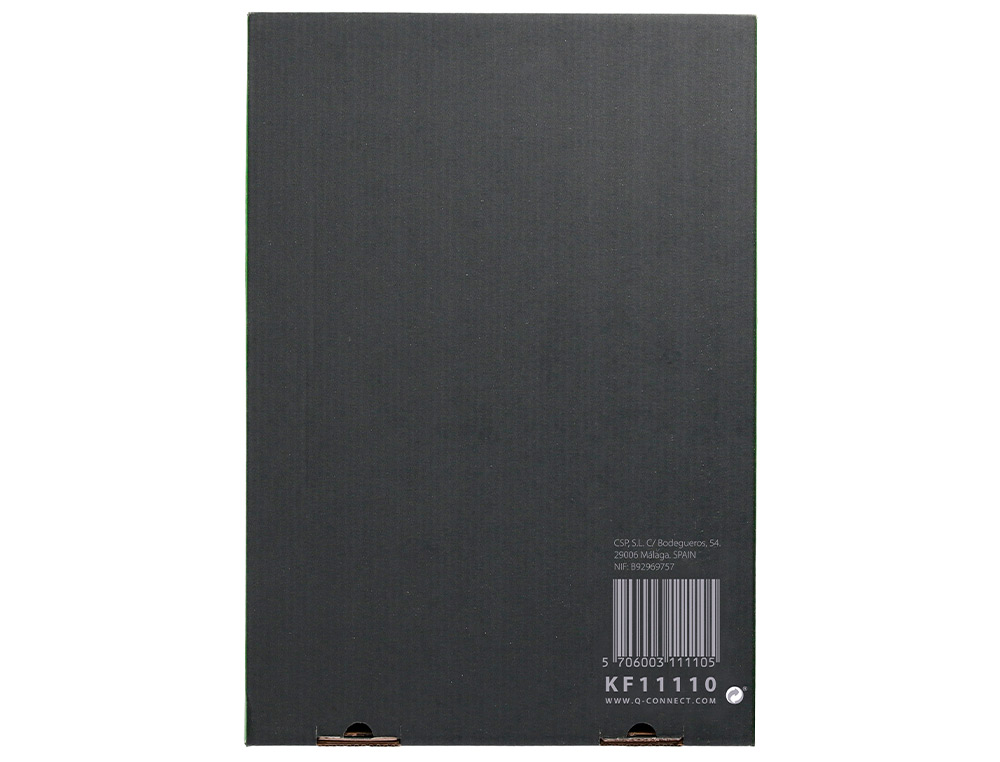 POCHETTE Q-CONNECT POLYPROPYLENE GRAINE PERFOREE FOLIO 80 MC BOITE 1400 UNITES