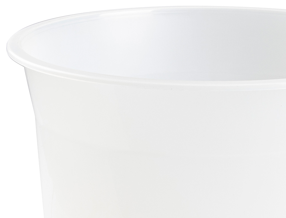 CORBEILLE PAPIER Q-CONNECT PLASTIQUE RESISTANT 13L       275X285MM COLORIS TRANSPARENT