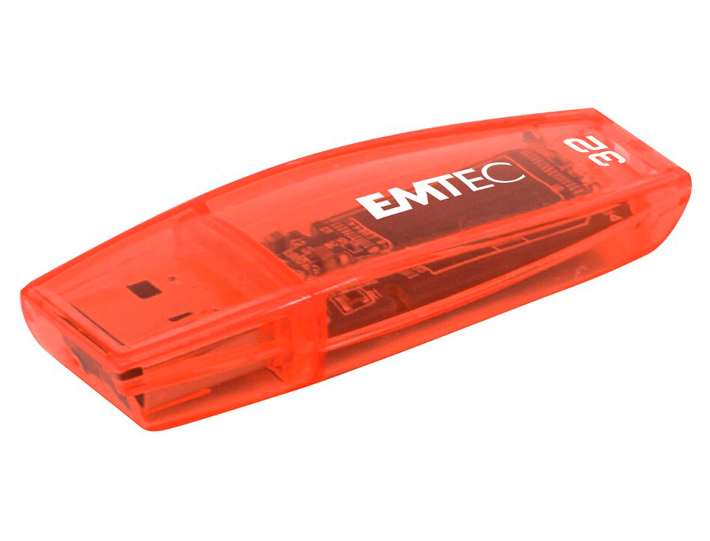 CLE USB EMTEC 2.0 C410 TRIO 32GB PACK 3 COLORIS NEON      ORANGE JAUNE ROSE