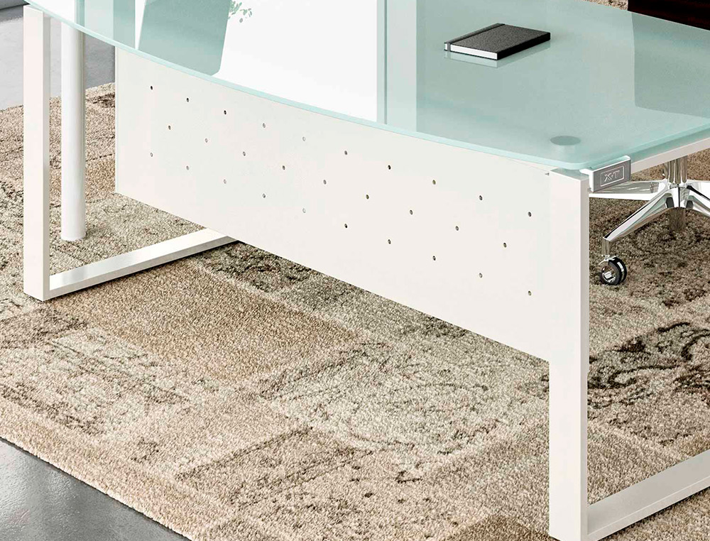 VOILE DE FOND MT INTERNATIONAL METALLIQUE      160X30CM COLORIS BLANC