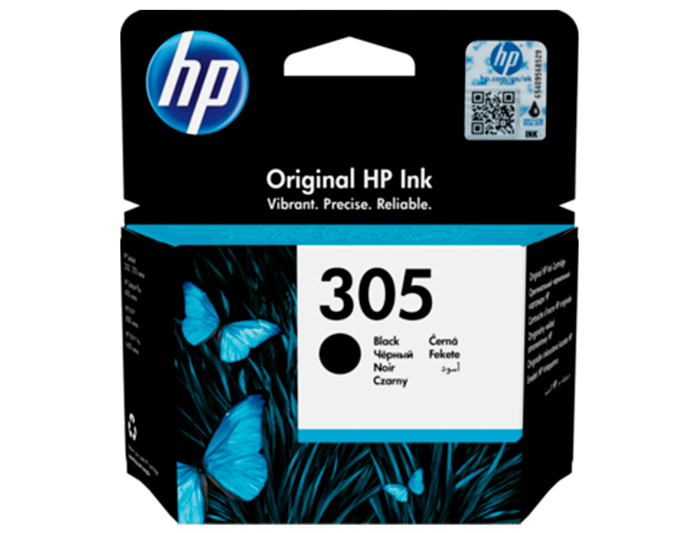CARTOUCHE D'ENCRE HP 305 POUR HP ENVY 6010/22/30/32 ET DESKJET NOIRE 2710/2720/2721/2722/2723/2724