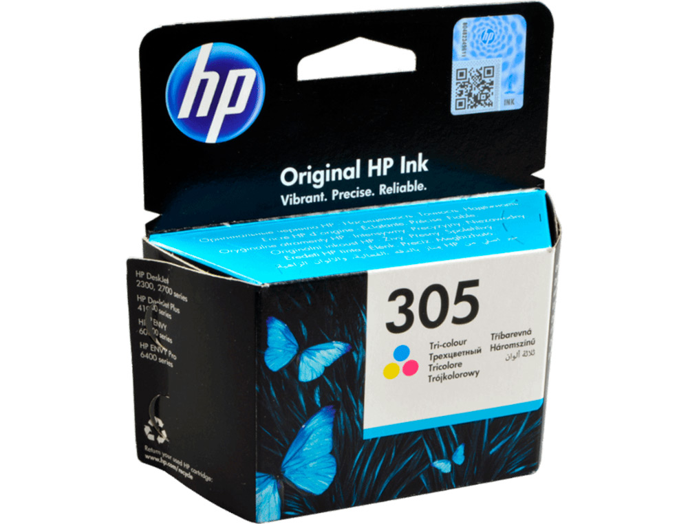 CARTOUCHE D'ENCRE HP 305 POUR HP ENVY 6010/22/30/32 ET DESKJET CYAN,MAGENTA,JAUNE 2710/2720/2721/2722/2723/2724