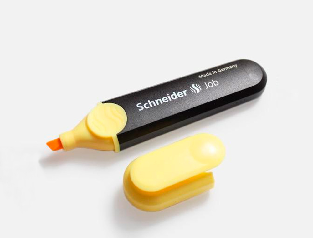 SURLIGNEUR SCHNEIDER JOB PASTEL POINTE BISEAUTEE       ECRITURE 1/5MM COLORIS        VANILLE