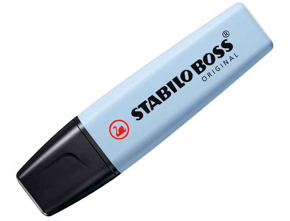 SURLIGNEUR STABILO BOSS ORIGINAL PASTEL ENCRE BASE    EAU POINTE BISEAUTEE LARGEUR  TRACE 2/5MM COLORIS FRAICHEUR