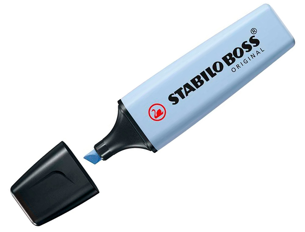 SURLIGNEUR STABILO BOSS ORIGINAL PASTEL ENCRE BASE    EAU POINTE BISEAUTEE LARGEUR  TRACE 2/5MM COLORIS FRAICHEUR