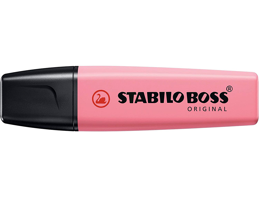 SURLIGNEUR STABILO BOSS ORIGINAL PASTEL ENCRE BASE    EAU POINTE BISEAUTEE LARGEUR  TRACE 2/5MM COLORIS PETALE DE