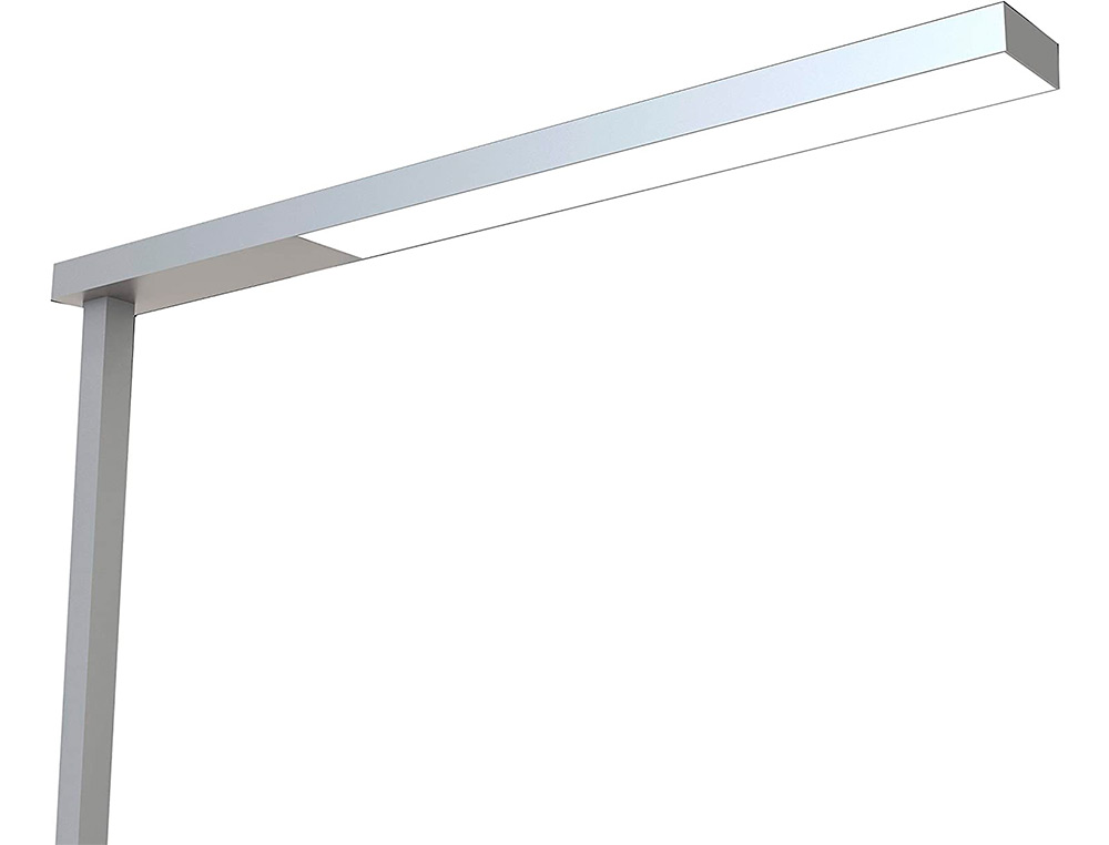 LAMPADAIRE UNILUX LED STRATUS ERGONOMIQUE ALUMINIUM         RECYCLABLE VARIATEUR SUR LE   MAT 4250 LUMEN COLORIS GRIS