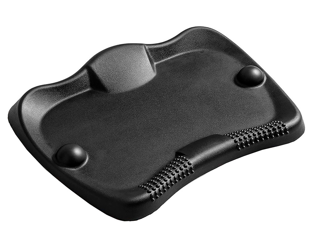 TAPIS ANTIFATIGUE UNILUX ERGO FLEXY 2 BOULES DE MASSAGE     ANTIDERAPANT 56X67CM COLORIS  NOIR
