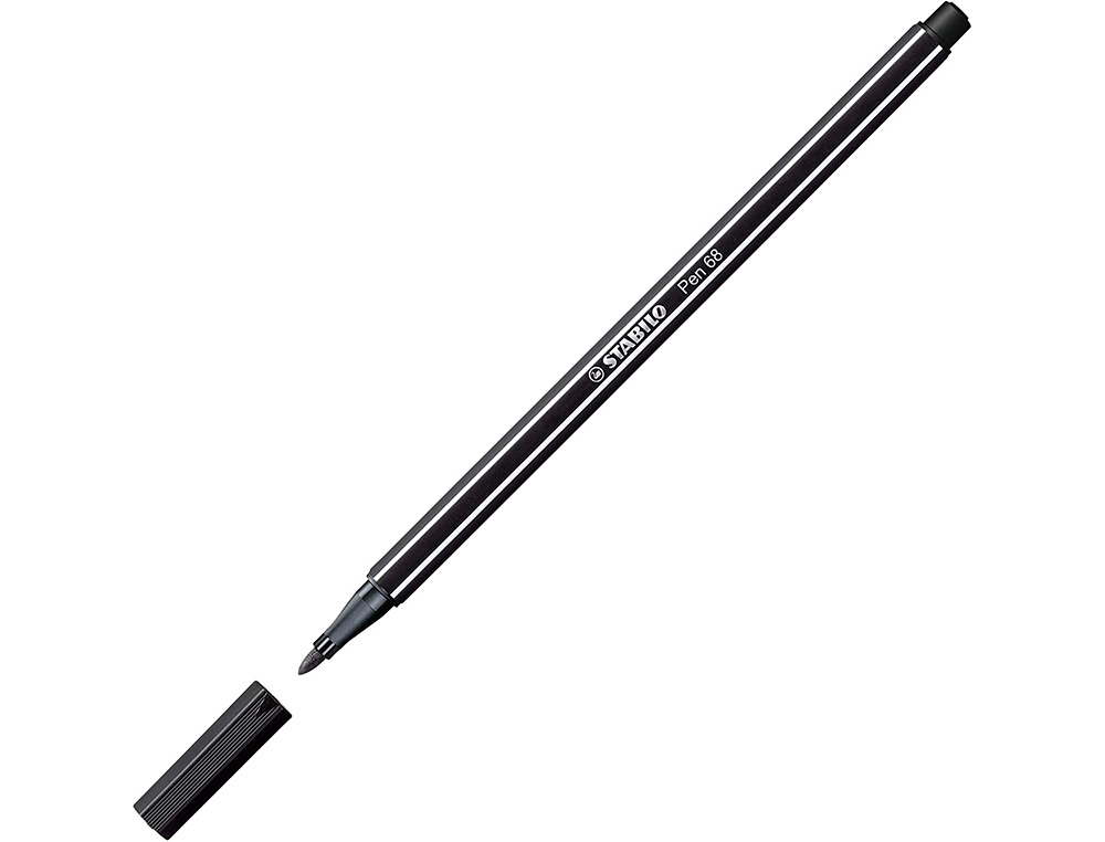 FEUTRE DESSIN STABILO PEN 68 ARTY ENCRE INODORE BASE EAU   POINTE MOYENNE TRACE 1MM ETUI CARTON 24 UNITES