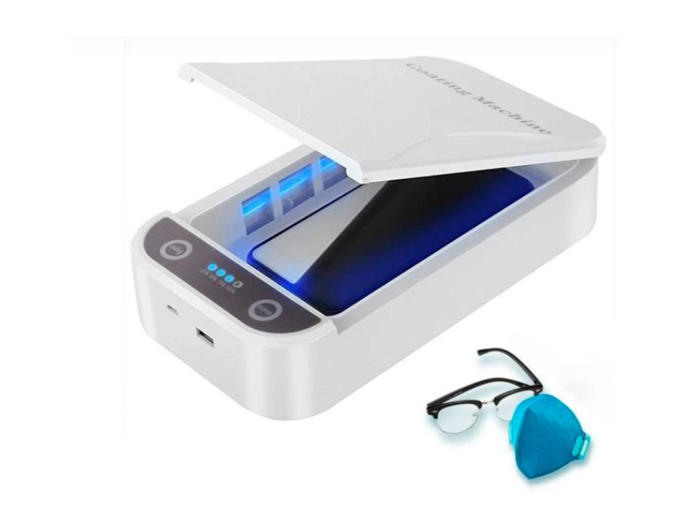BOITIER DE STERILISATION UVC INNOVA DETRUIT                MICRO-ORGANISMES ET BACTERIES POUR PORTABLES CLES LUNETTES