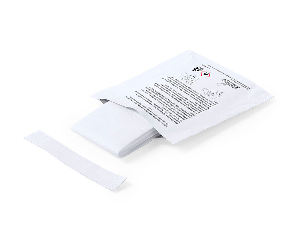 LINGETTE HYGIENISANTE HYDROALCOOLIQUE Q-CONNECT EN  SACHET INDIVIDUEL BOITE 12    UNITES