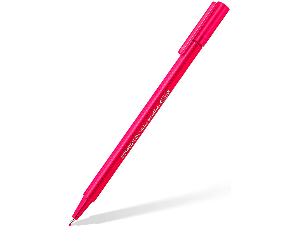 ETUI STAEDTLER TRIPLUS SET 10 UNITES 4 FEUTRES 323 4        BROADLINER 338 COLORIS        ASSORTIS 1 FEUTRE NOIR 1