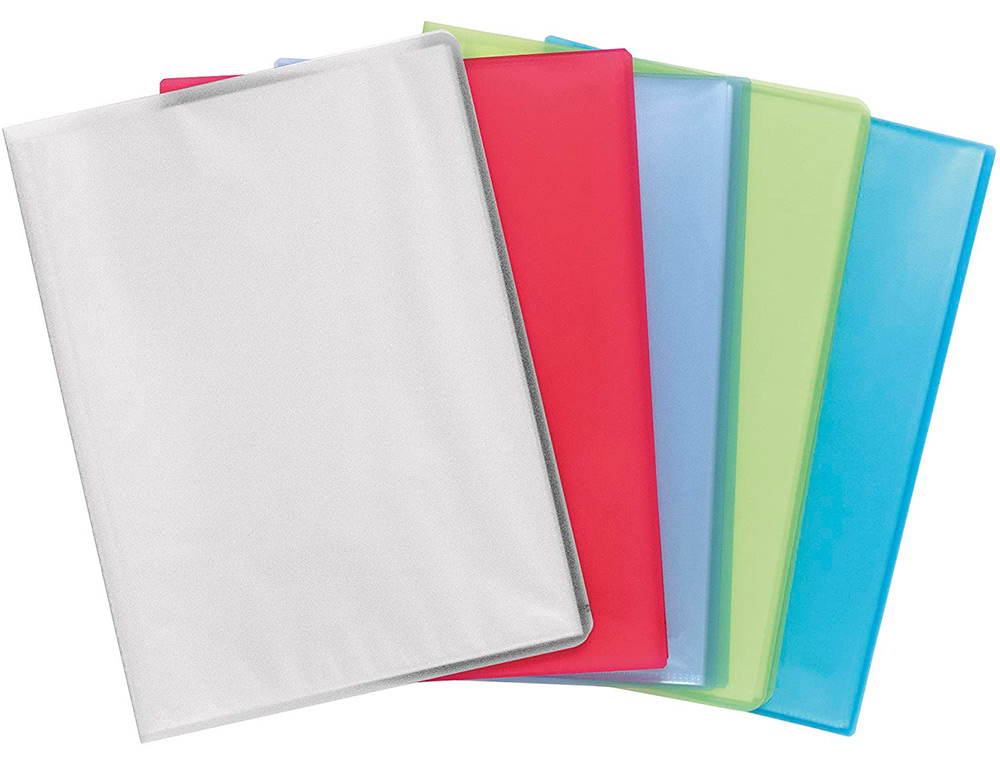 PROTEGE-DOCUMENTS EXACOMPTA CHROMALINE A4 POLYPROPYLENE   SEMI RIGIDE COUVERTURE SOUPLE 30 POCHETTES 60 VUES ASSORTIS