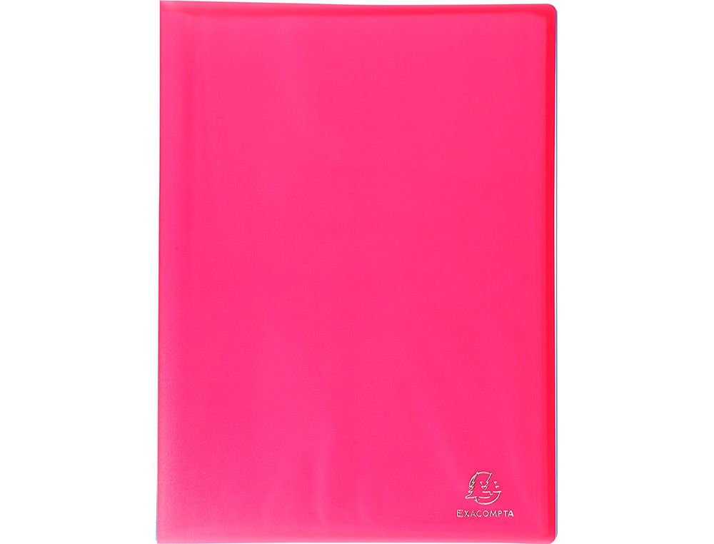 PROTEGE-DOCUMENTS EXACOMPTA CHROMALINE A4 POLYPROPYLENE   SEMI RIGIDE COUVERTURE SOUPLE 30 POCHETTES 60 VUES ASSORTIS