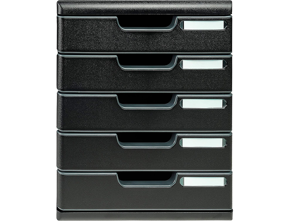 MODULE CLASSEMENT EXACOMPTA MODULO ECOBLACK 5 TIROIRS A4+ 350X288X320MM COLORIS NOIR