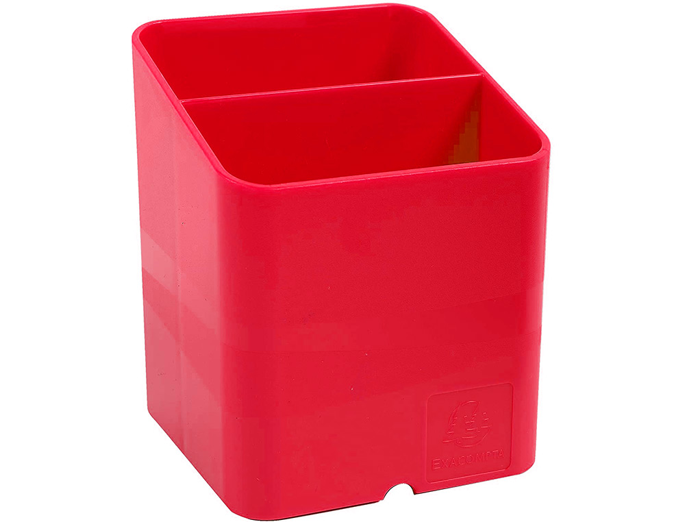 POT A CRAYONS EXACOMPTA PEN-CUBE IDERAMA 2            COMPARTIMENTS PASSE-CABLE     74X74X93MM COLORIS FRAMBOISE