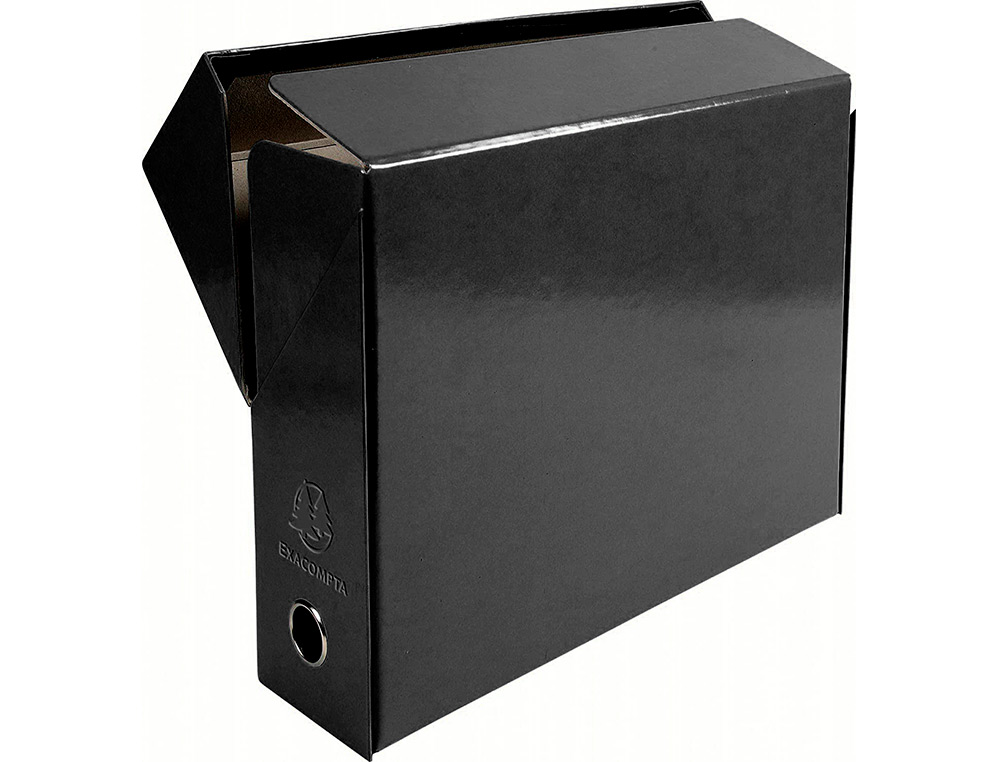 BOITE TRANSFERT EXACOMPTA IDERAMA CARTON RECOUVERT PAPIER TOILE 15/10E 25X33CM DOS 90MM OEILLET PREHENSION