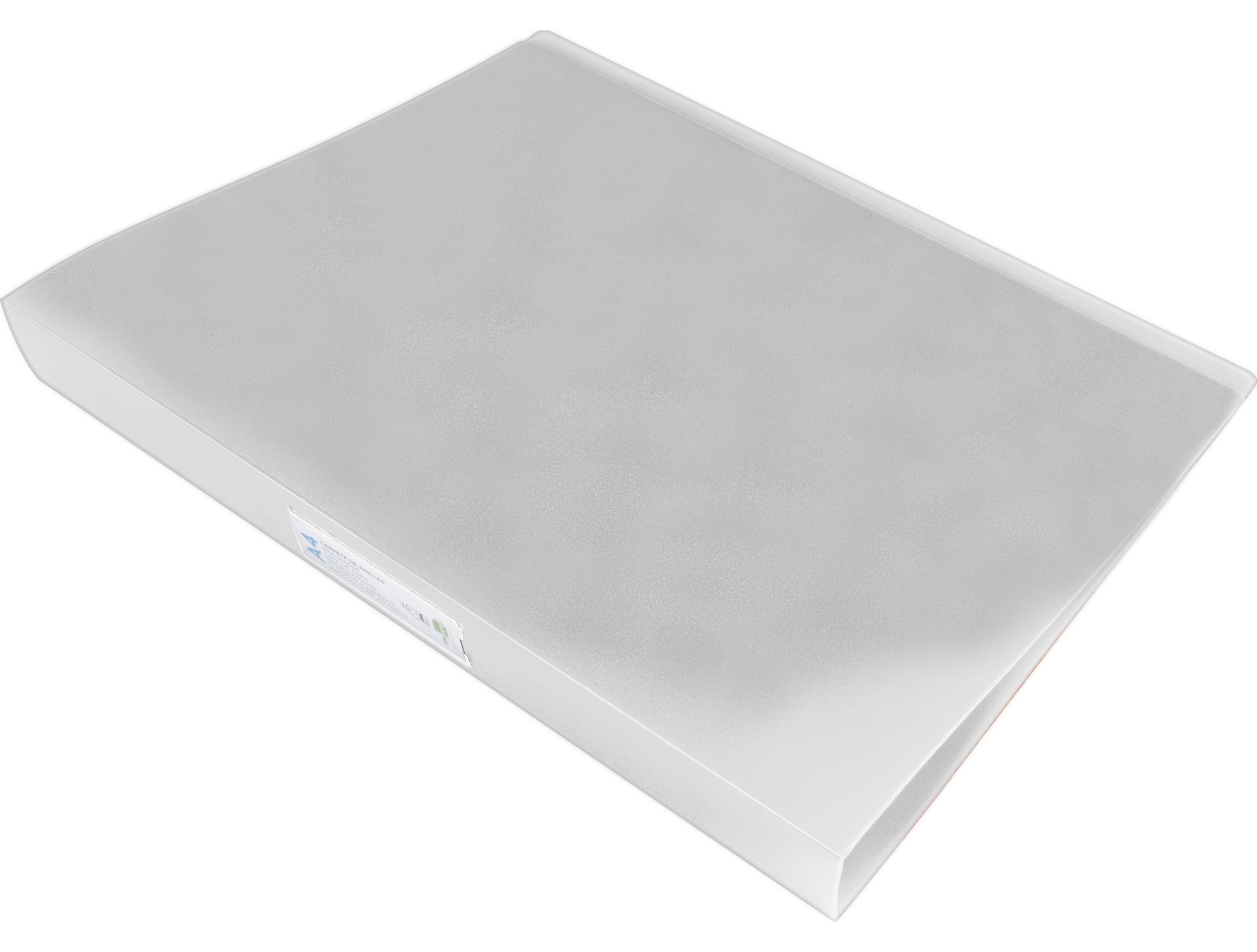 CLASSEUR LIDERPAPEL 4 ANNEAUX 40MM A4 POLYPROPYLENE DOS     55MM PORTE-CARTES DE VISITE   COLORIS TRANSPARENT