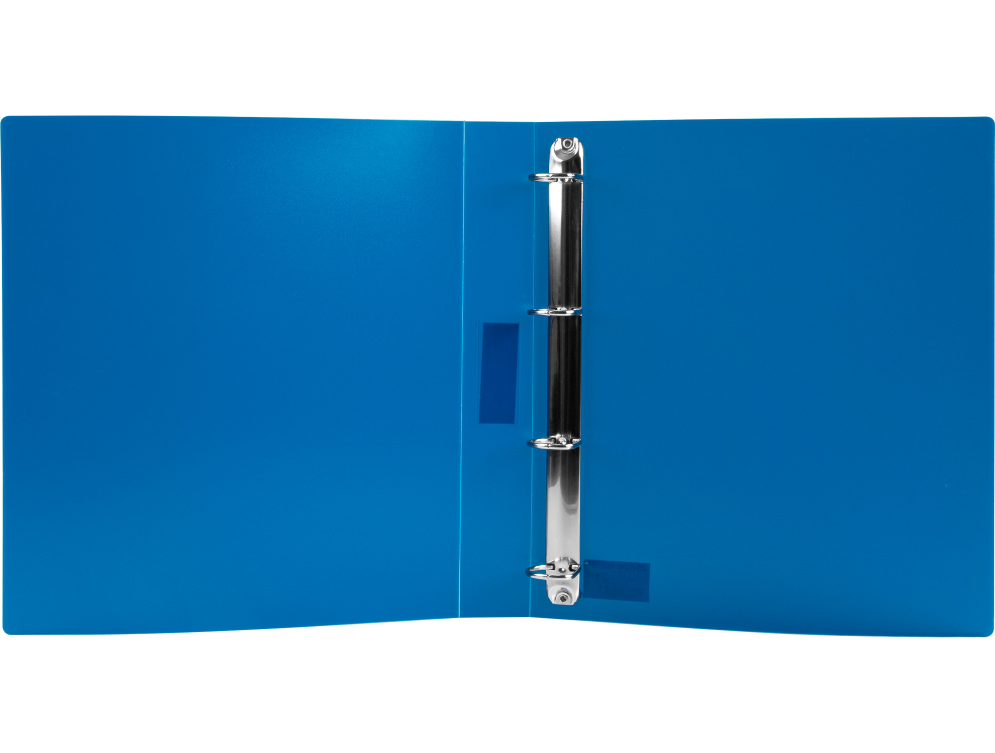 CLASSEUR LIDERPAPEL 4 ANNEAUX 40MM A4 POLYPROPYLENE DOS 55MM PORTE-CARTES DE VISITE COLORIS BLEU TRANSLUCIDE