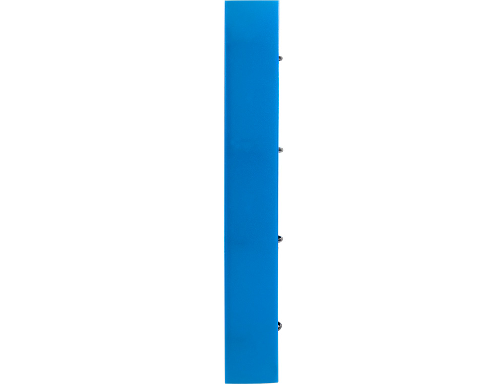 CLASSEUR LIDERPAPEL 4 ANNEAUX EN D 25MM A4 POLYPROPYLENE    FEUILLETS MOBILES 100F 5X5MM  COLORIS BLEU TRANSLUCIDE
