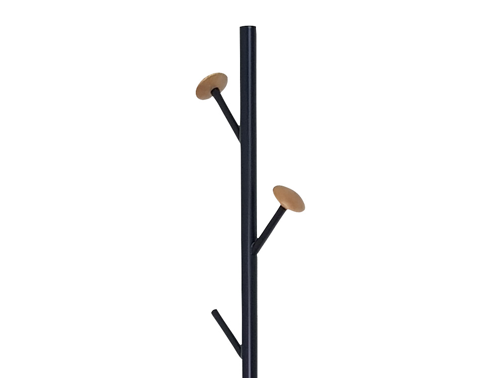 PORTE-MANTEAUX Q-CONNECT 5 PATERES METALLIQUE DETAILS EN BOIS HAUTEUR 177CM