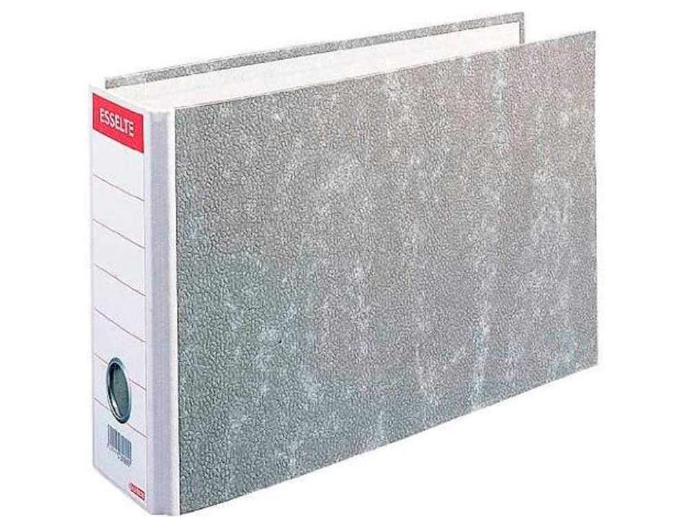 CLASSEUR LEVIER ESSELTE FORMAT SPCIAL A5 180X280MM DOS 80MM ITALIENNE RENFORT MTAL COLORIS GRIS
