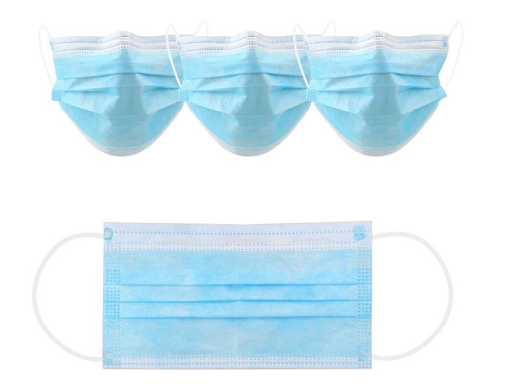 MASQUE JETABLE NORME CE EN 14683:2019+AC:2019 CLASS1 CHIRURGICAL  USAGE UNIQUE           COULEUR BLEU