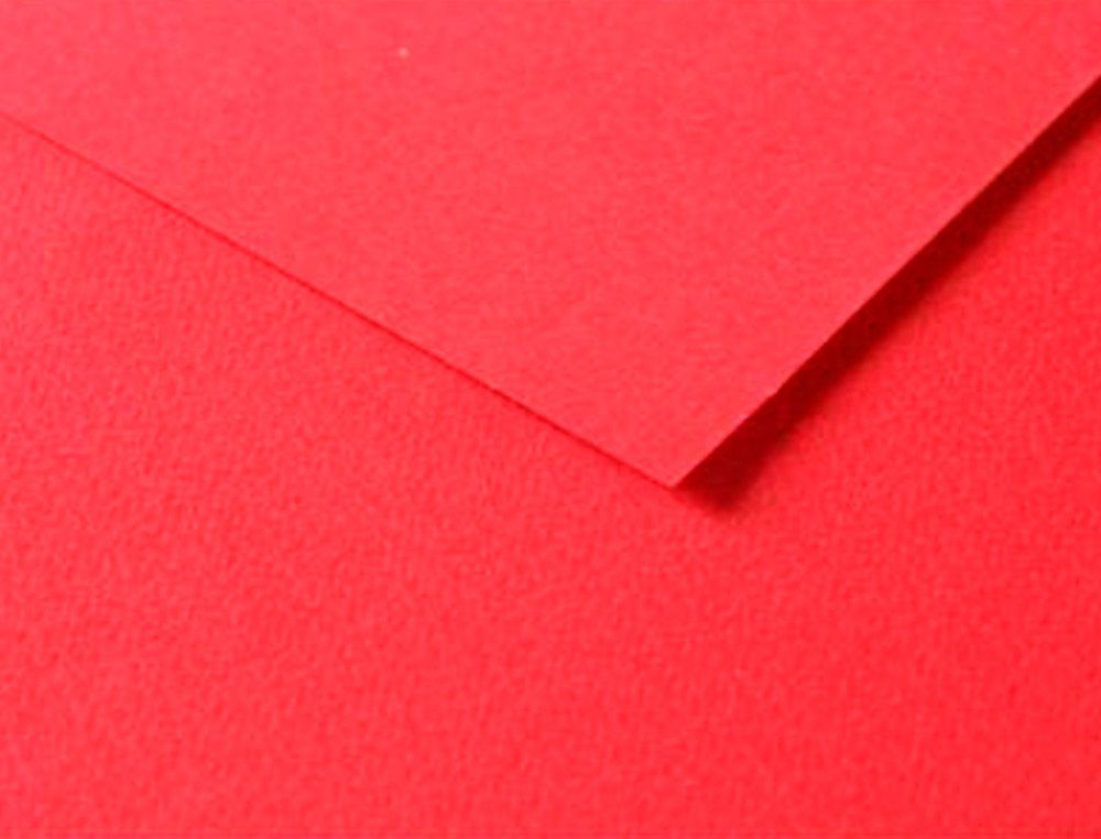 PAPIER DESSIN CLAIREFONTAINE A GRAIN 160G 1 SURFACE        GRAINEE 1 LISSE 50X65CM       PAQUET 25F COLORIS COQUELICOT