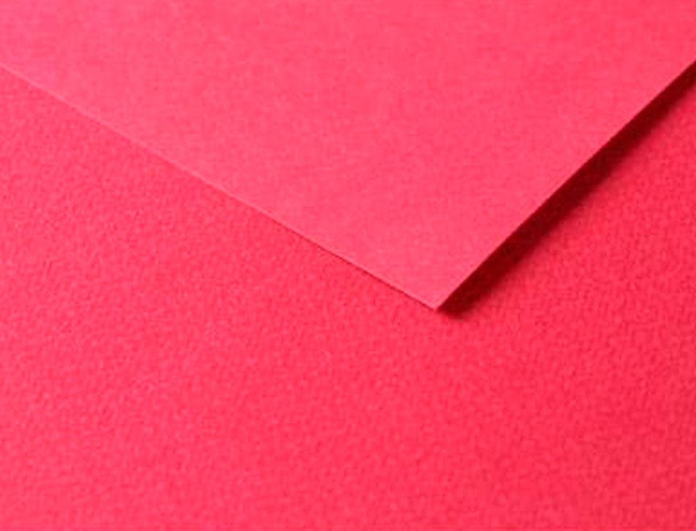 PAPIER DESSIN CLAIREFONTAINE A GRAIN 160G 1 SURFACE        GRAINEE 1 LISSE 50X65CM       PAQUET 25F COLORIS ROUGE VIF