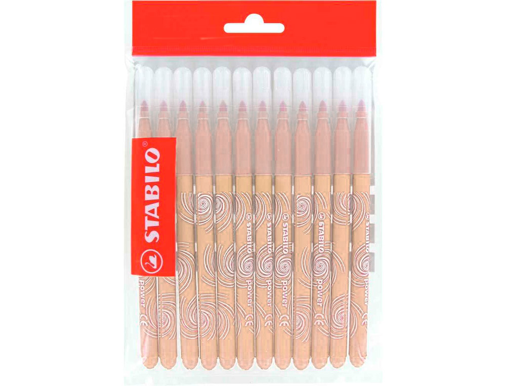 RECHARGE SCHOOLPACK FEUTRE DE COLORIAGE STABILO TRIO A-Z    ENCRE LAVABLE POINTE MOYENNE  12 UNITES ROSE CHAIR