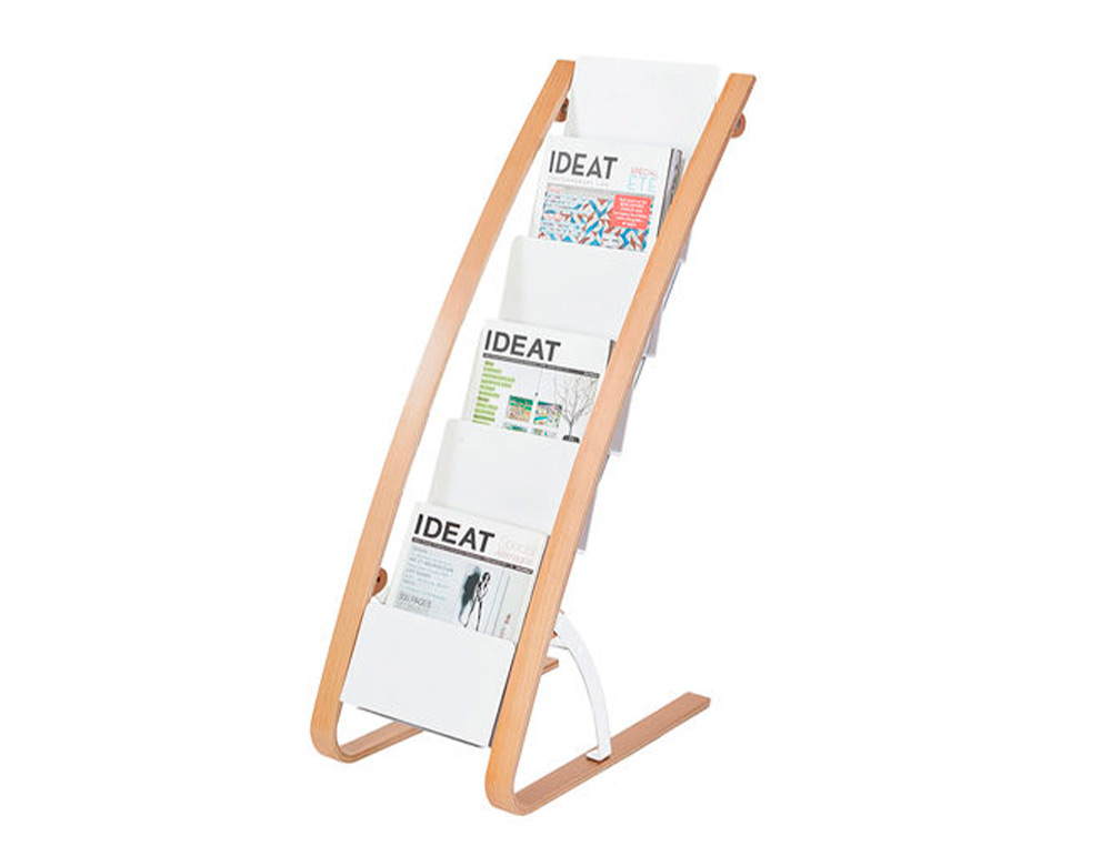PRESENTOIR ALBA DE SOL 6 COMPARTIMENTS  BOIS ET ABS    930X340X 500MM