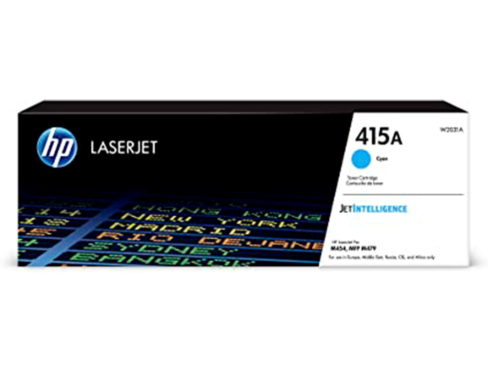 CARTOUCHE D'ENCRE HP 415A POUR HP COLOR LASERJET PRO M454 MFP M479 CYAN 2100P