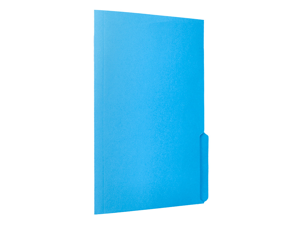 SOUS-CHEMISE LIDERPAPEL PAPIER CARTONNE 240G/M2 DOCUMENT A4 ONGLET INFERIEUR COLORIS BLEU