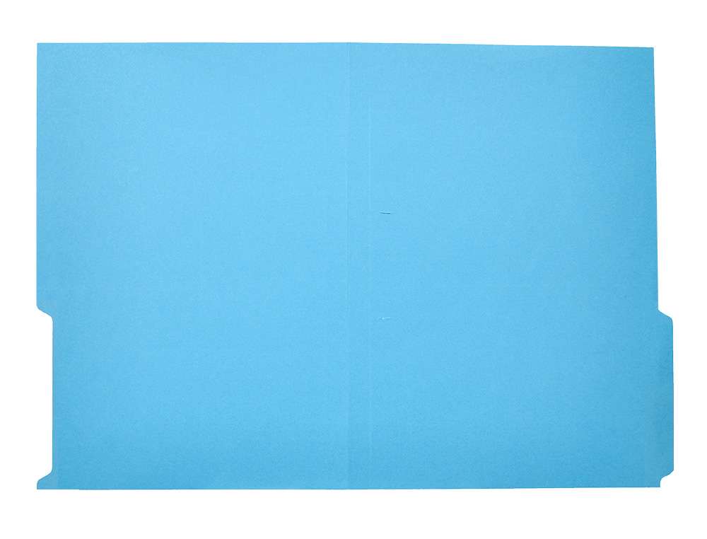 SOUS-CHEMISE LIDERPAPEL PAPIER CARTONNE 240G/M2 DOCUMENT A4 ONGLET INFERIEUR COLORIS BLEU