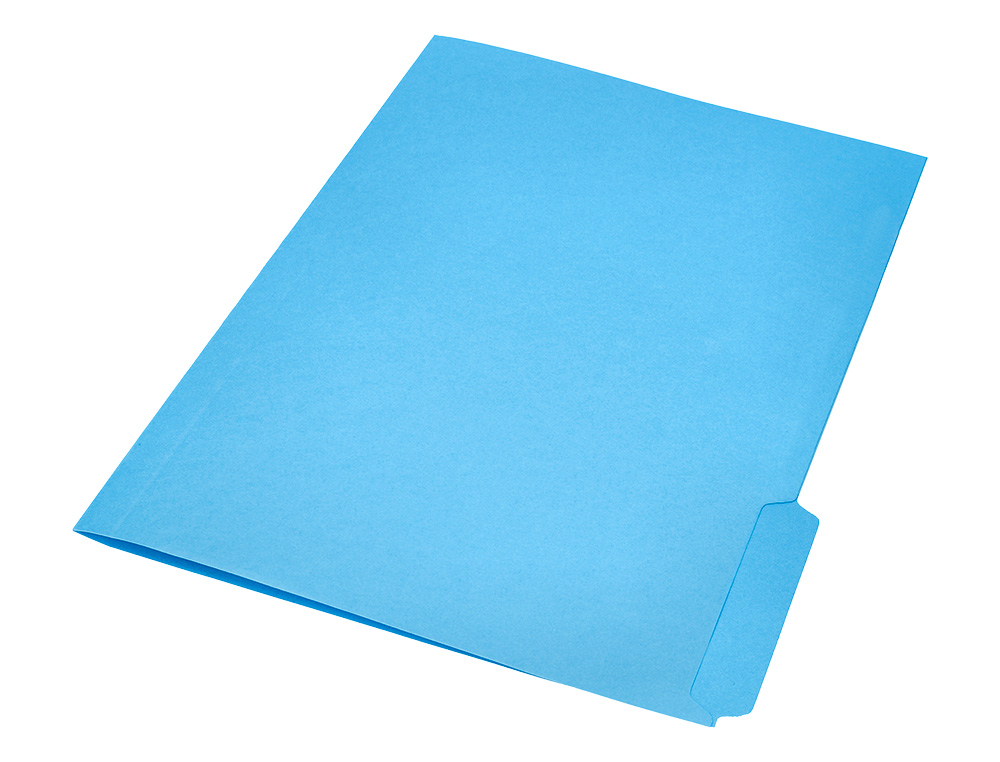 SOUS-CHEMISE LIDERPAPEL PAPIER CARTONNE 240G/M2 DOCUMENT A4 ONGLET INFERIEUR COLORIS BLEU