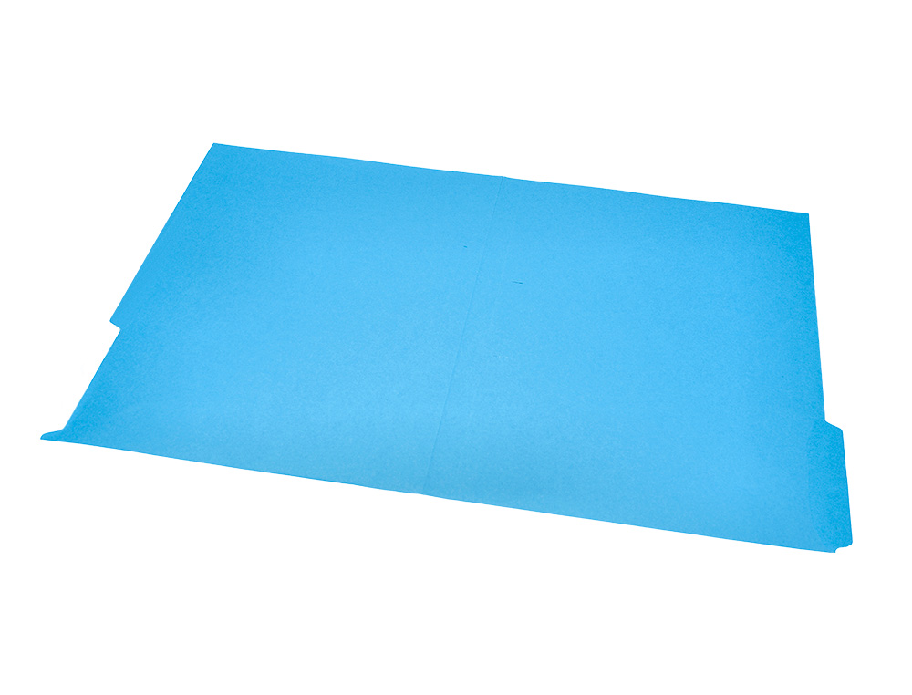 SOUS-CHEMISE LIDERPAPEL PAPIER CARTONNE 240G/M2 DOCUMENT A4 ONGLET INFERIEUR COLORIS BLEU