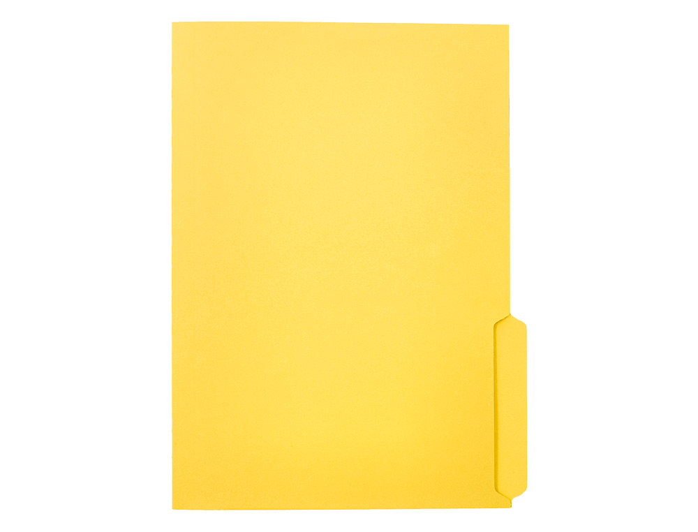 SOUS-CHEMISE LIDERPAPEL PAPIER CARTONNE 240G/M2       DOCUMENT A4 ONGLET INFERIEUR  COLORIS JAUNE