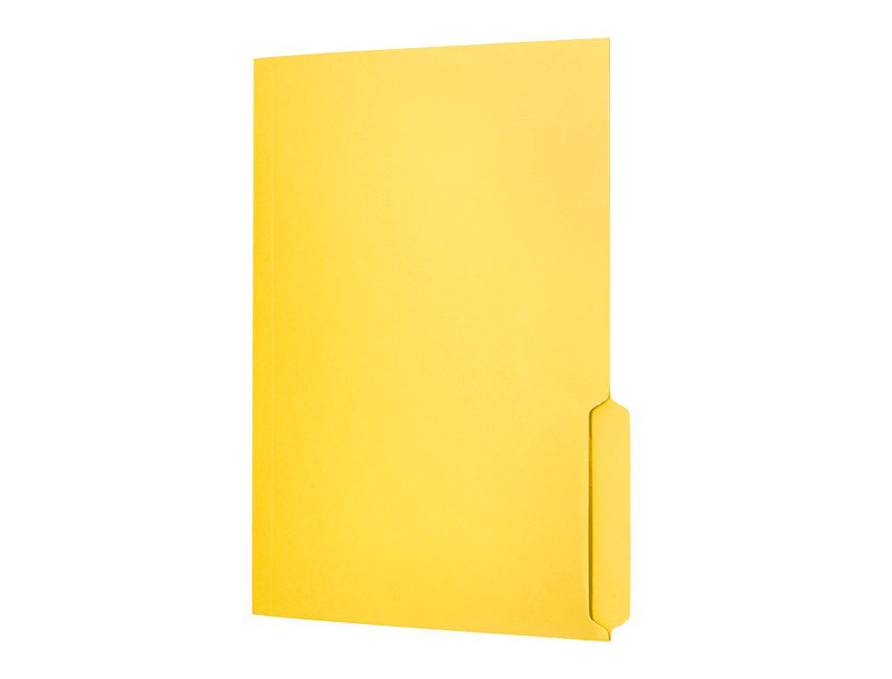 SOUS-CHEMISE LIDERPAPEL PAPIER CARTONNE 240G/M2       DOCUMENT A4 ONGLET INFERIEUR  COLORIS JAUNE