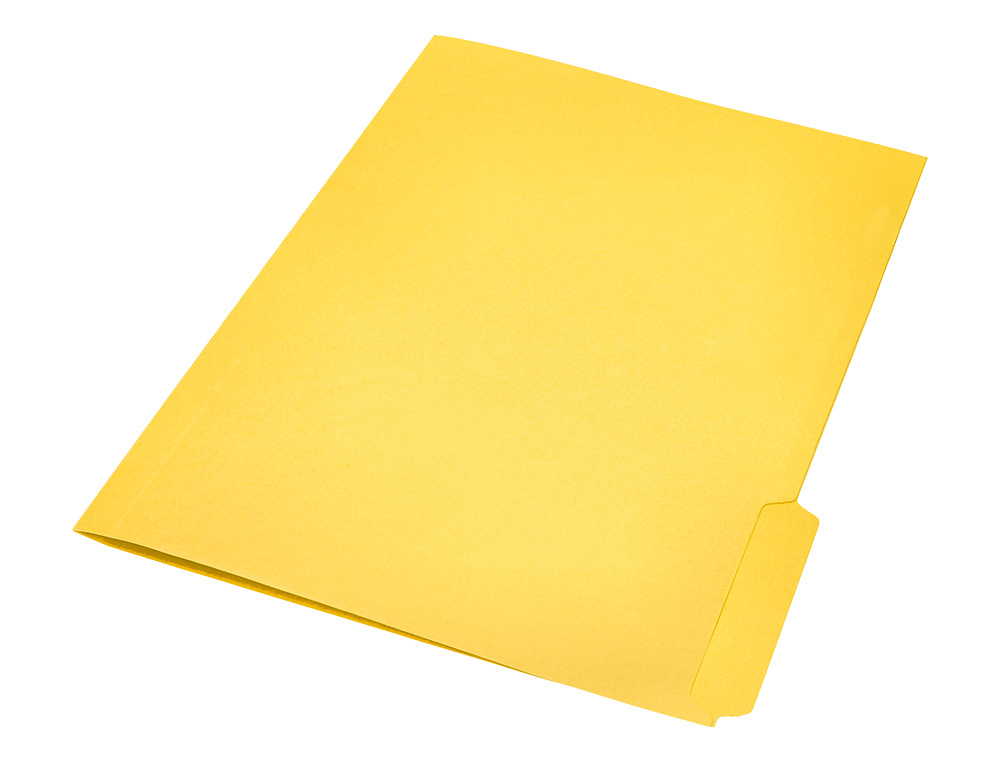 SOUS-CHEMISE LIDERPAPEL PAPIER CARTONNE 240G/M2       DOCUMENT A4 ONGLET INFERIEUR  COLORIS JAUNE