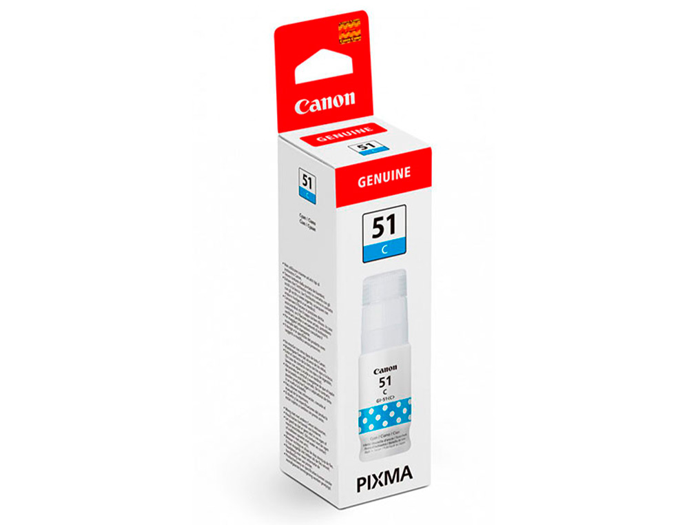 CARTOUCHE CANON JET D'ENCRE GI 51 COULEUR CYAN