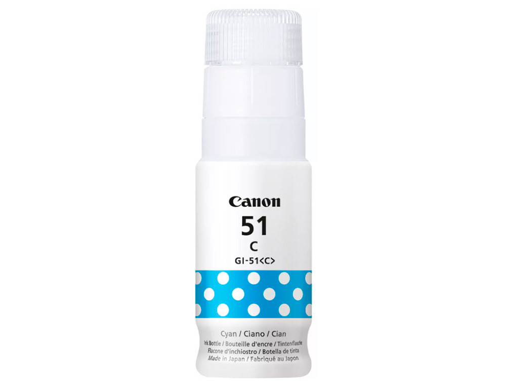CARTOUCHE CANON JET D'ENCRE GI 51 COULEUR CYAN