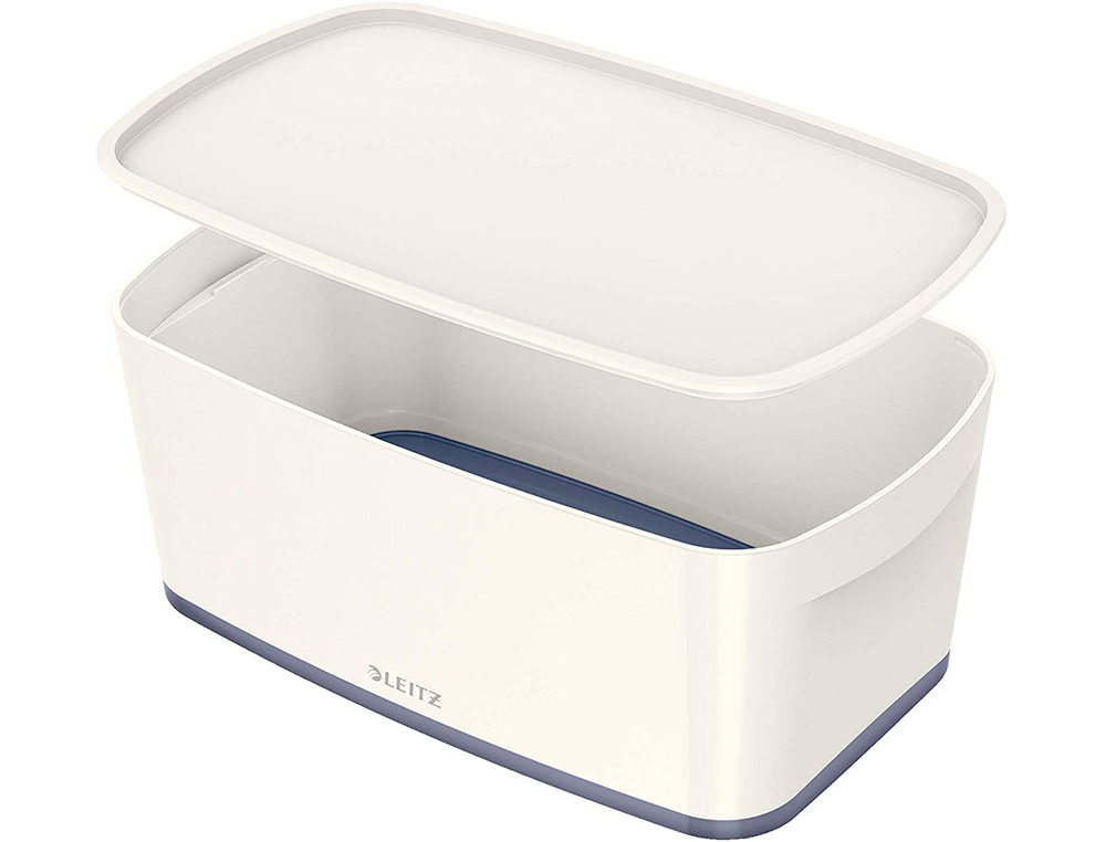 BAC RANGEMENT LEITZ MYBOX FORMAT A5 5L 318X128X3191MM   BLANC GRIS